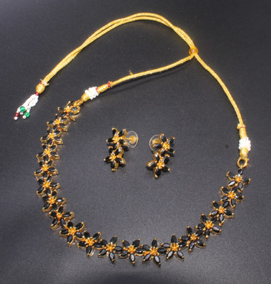 Glimmer Soul Copper Silver Black, Yellow Jewellery Set(Pack of 3)