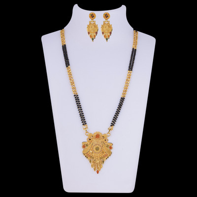 house of common Brass Gold-plated Gold Jewellery Set(Pack of 1)