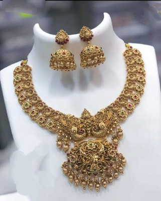 REDMOD Alloy Gold-plated Gold Jewellery Set(Pack of 1)