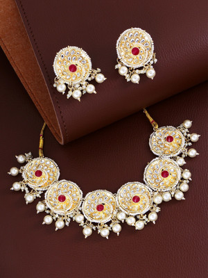 LUXOR Brass, Copper Gold-plated, Copper Multicolor Jewellery Set(Pack of 1)