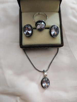 SHURUCHI CREATION Oxidised Silver Silver Jewellery Set(Pack of 5)