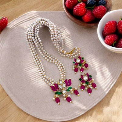 Gungun Creation Alloy Gold-plated Multicolor Jewellery Set(Pack of 1)
