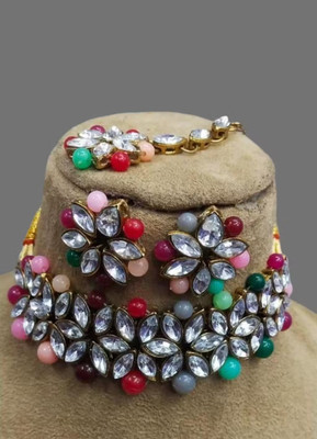 SHYAM Alloy Gold-plated Multicolor Jewellery Set(Pack of 1)