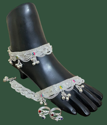 MA Enterprises Alloy Silver Silver Jewellery Set(Pack of 1)