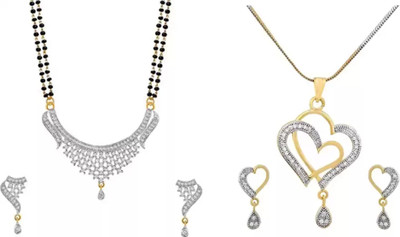 Bhagya Lakshmi Alloy Silver, Gold Jewellery Set(Pack of 1)