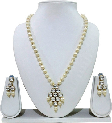 DHIVARA Brass Copper White, Gold Jewellery Set(Pack of 1)