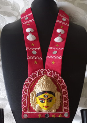 Sujata's Creations Fabric Red Jewellery Set(Pack of 1)