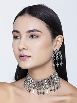 house of common Alloy Silver Jewellery Set(Pack of 1)