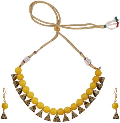 BHANA FASHION Brass Gold-plated Yellow Jewellery Set(Pack of 3)
