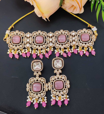 TJC Brass Multicolor Jewellery Set(Pack of 3)