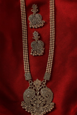 DEV VARNIKA Brass Silver Silver Jewellery Set(Pack of 3)