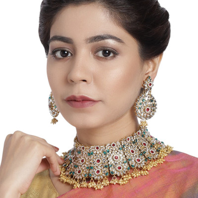 ANOUK Brass Gold-plated Multicolor Jewellery Set(Pack of 3)
