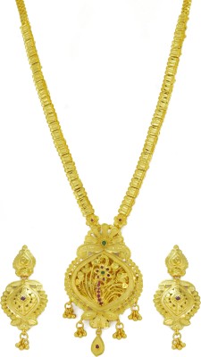 Jecy JEWELS Brass Gold-plated Gold Jewellery Set(Pack of 2)