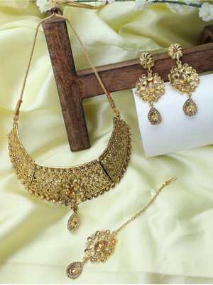 Angel In You Alloy Gold-plated Gold, Copper Jewellery Set(Pack of 1)