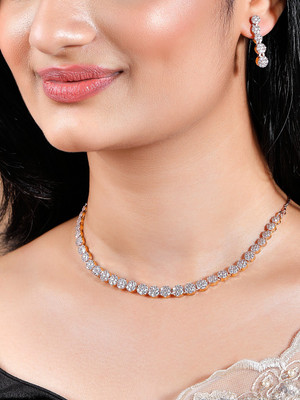 RUBANS Alloy Gold-plated Gold Jewellery Set(Pack of 1)