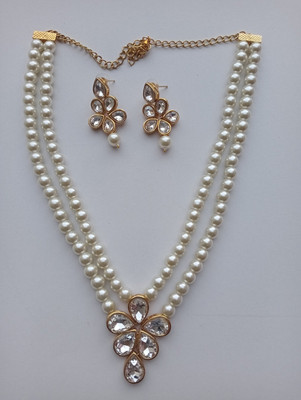 RozMili Metal Gold-plated Silver Jewellery Set(Pack of 1)