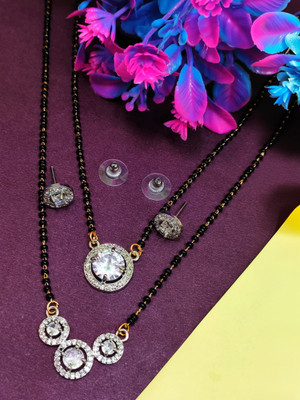 Divyanshi Collection Brass Silver Silver Jewellery Set(Pack of 2)