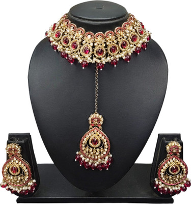 Zarmar fashion Stone Gold-plated Rose Gold Jewellery Set(Pack of 1)