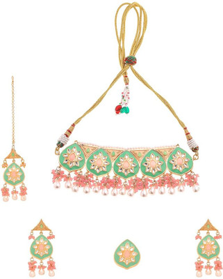 YELLOW CHIMES Brass Multicolor Jewellery Set(Pack of 1)