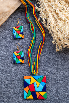 SHILPOGRAM Terracotta Multicolor Jewellery Set(Pack of 1)