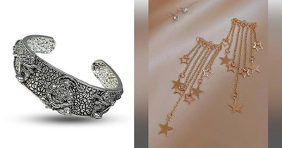 Gauri Fashions Alloy Silver, Gold Jewellery Set(Pack of 2)