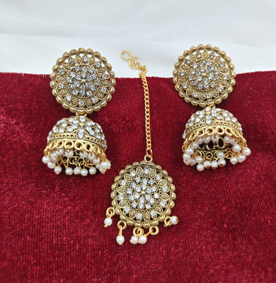 SR Sarthak Royal Alloy Gold-plated Gold Jewellery Set(Pack of 1)