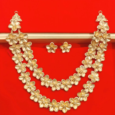 PSM Copper Gold-plated Gold Jewellery Set(Pack of 3)