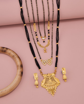 TheSanga Brass Gold-plated Gold Jewellery Set(Pack of 1)