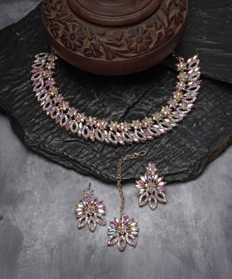 Sukkhi Alloy Copper Rose Gold Jewellery Set(Pack of 4)