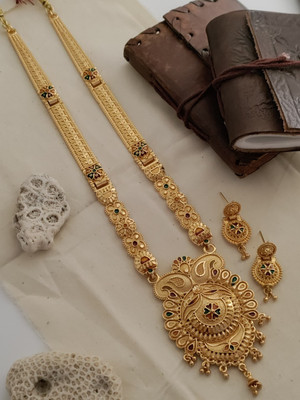 ARU K FASHION Brass Gold-plated Gold Jewellery Set(Pack of 1)