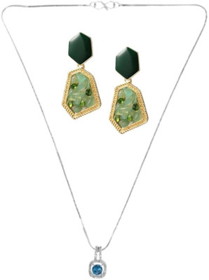 asthacollection Stone Blue, Green Jewellery Set(Pack of 1)