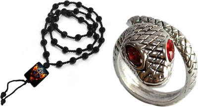 KINGSTYLEIMPEX Dori, Alloy Black, Silver Jewellery Set(Pack of 1)
