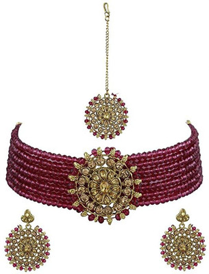 bhumi creation Alloy Gold-plated Gold Jewellery Set(Pack of 1)
