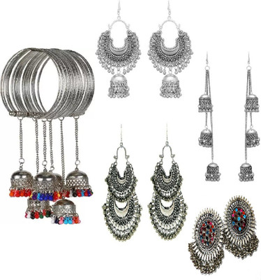 Pratima Alloy Gold-plated Multicolor Jewellery Set(Pack of 3)