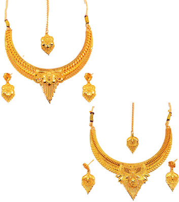 SDR Alloy Gold-plated Gold Jewellery Set(Pack of 1)
