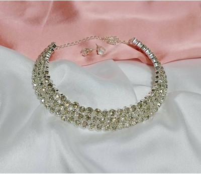 Vishal Creations Alloy Silver Jewellery Set(Pack of 1)