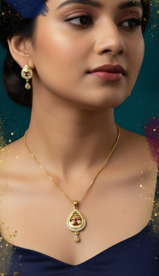 JH IMITATION Alloy Gold Jewellery Set(Pack of 1)