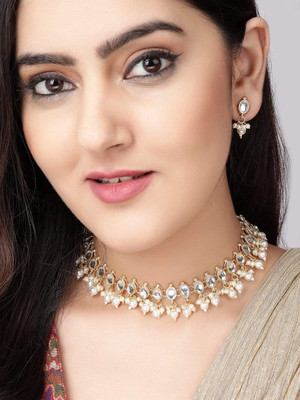 RUBANS Alloy Gold-plated Gold Jewellery Set(Pack of 1)