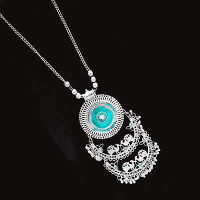 GLAMORSTYL Oxidised Silver Multicolor Jewellery Set(Pack of 3)