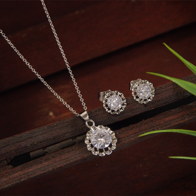 JewelShadi Alloy Gold-plated Silver Jewellery Set(Pack of 1)