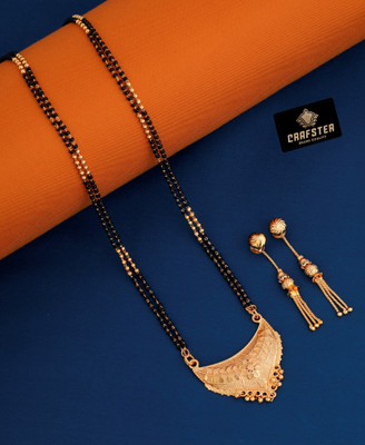 CRAFTSTER Brass, Alloy Gold-plated Gold, Multicolor Jewellery Set(Pack of 2)