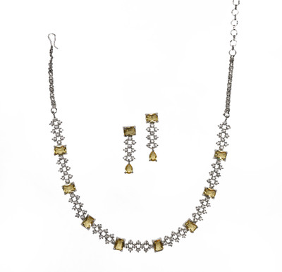 RANIT CREATION Brass Rhodium Yellow, Silver Jewellery Set(Pack of 1)