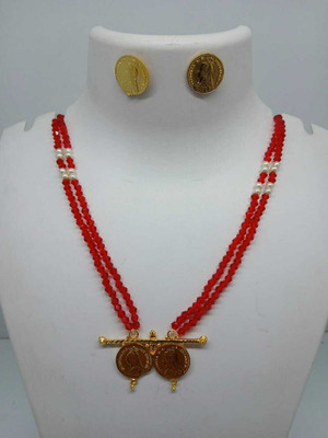 Amanath Alloy Purple Jewellery Set(Pack of 1)