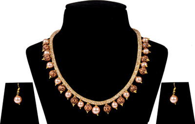 RIYAASHI Brass, Stone, Mother of Pearl, Dori, Alloy Gold-plated Gold Jewellery Set(Pack of 1)