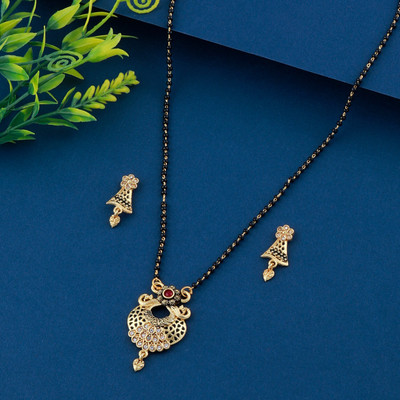 NM CREATION Alloy Gold-plated Gold Jewellery Set(Pack of 1)