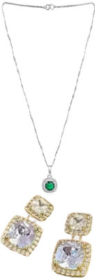 Gauri Fashions Stone Silver, Gold Jewellery Set(Pack of 1)