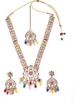 kulin Zinc Gold-plated Multicolor Jewellery Set(Pack of 1)