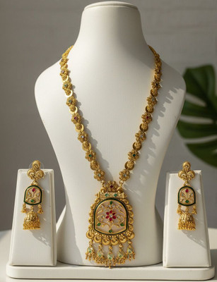 Statement Royale Alloy Gold Jewellery Set(Pack of 2)