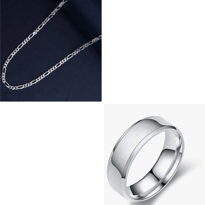 MAATRCHAAYA Stainless Steel Sterling Silver Silver Jewellery Set(Pack of 2)