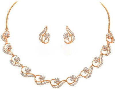 house of common Alloy Gold-plated Rose Gold Jewellery Set(Pack of 1)